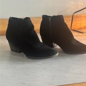 Blondo Black Suede Ankle Booties